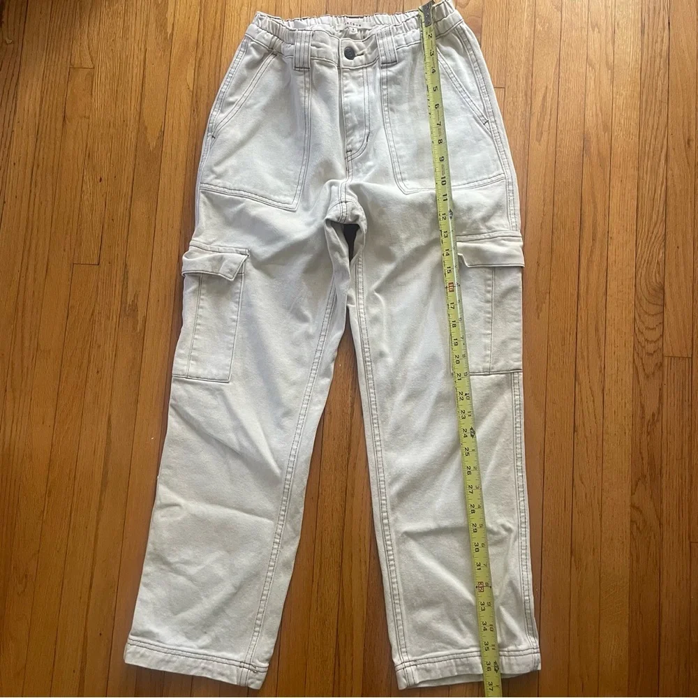 Pacsun Baggy Cargo Jeans Off-white - Size Small - Picture 8 of 8